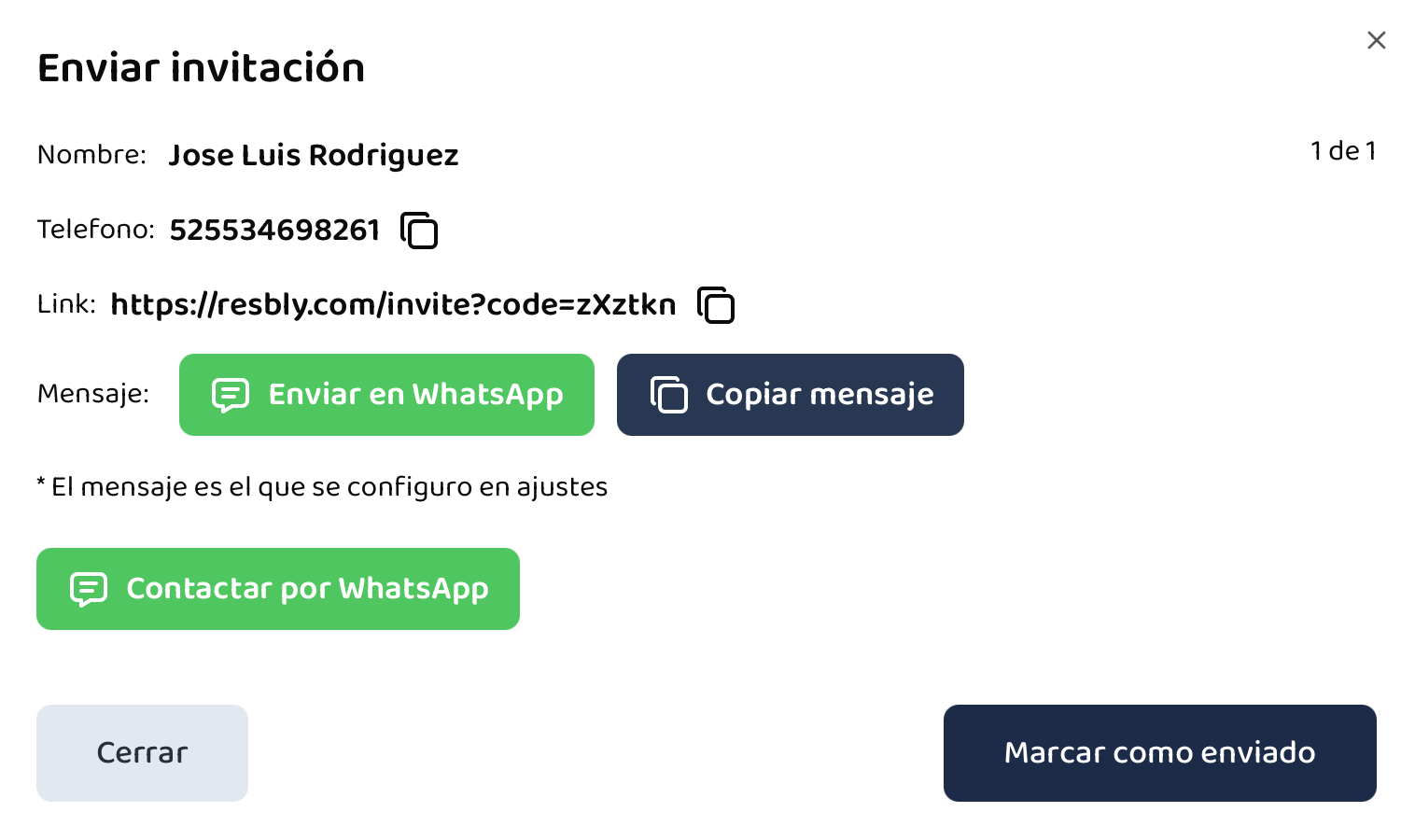 Envia tus invitaciones